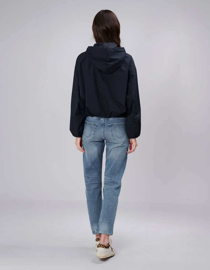 Oversize Cropped Jacke Balloon Hooded