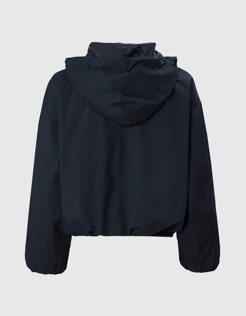 Oversize Cropped Jacke Balloon Hooded