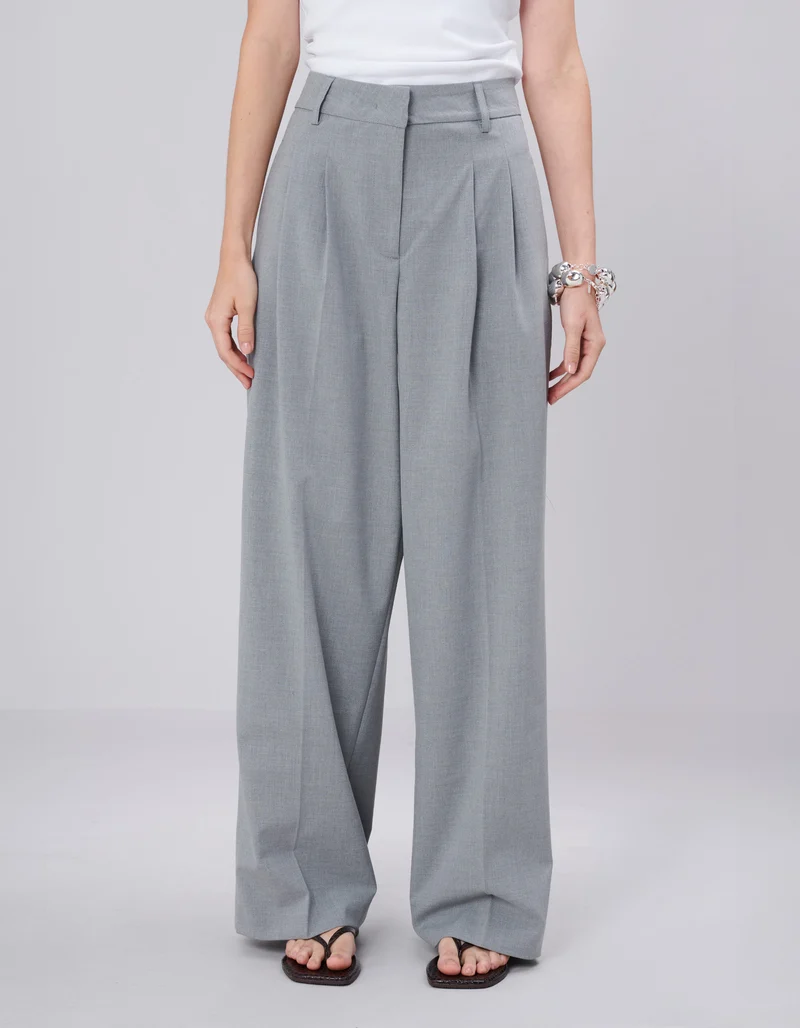 Wide-Leg Bundfaltenhose Josie