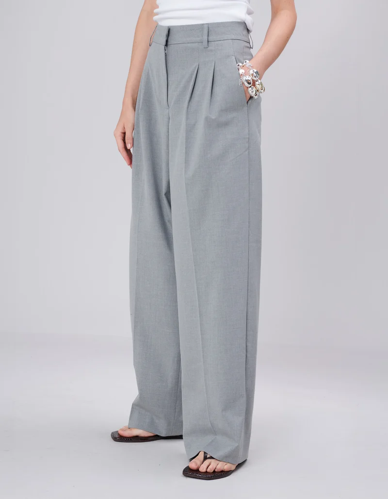 Wide-Leg Bundfaltenhose Josie