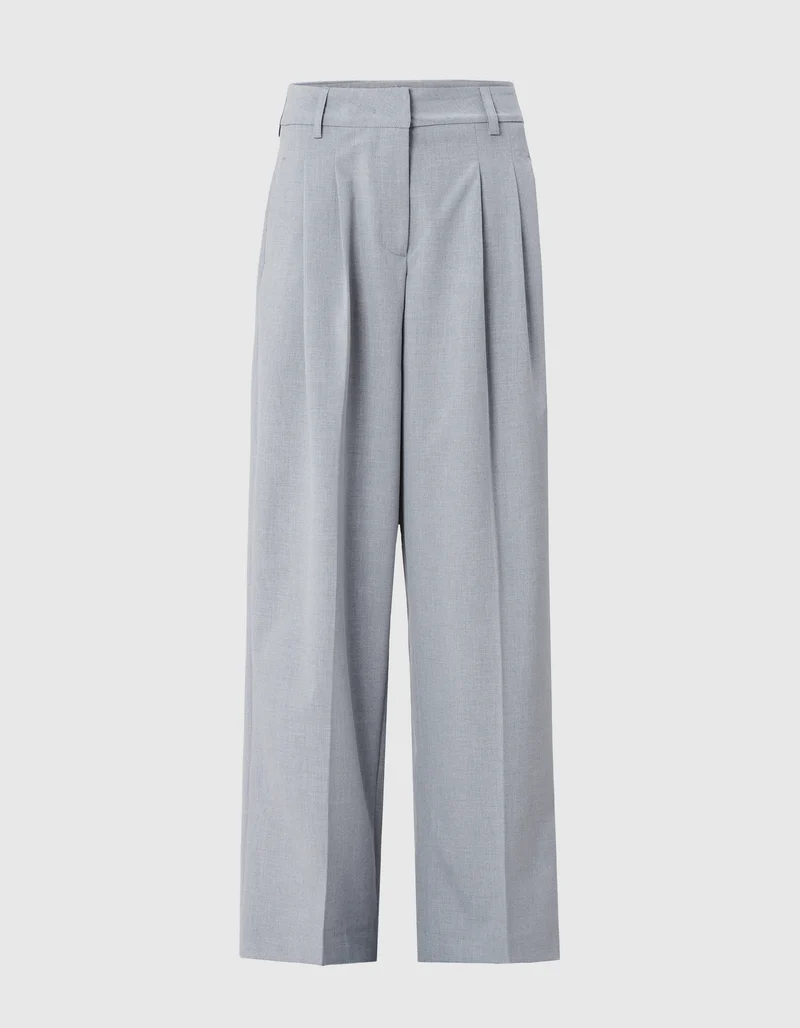 Wide-Leg Bundfaltenhose Josie