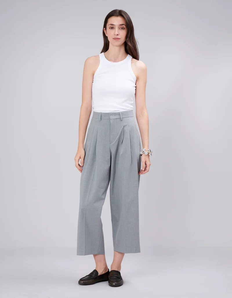 Cropped Bundfaltenhose Mila