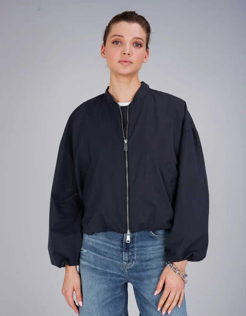 Oversize Cropped Bomberjacke