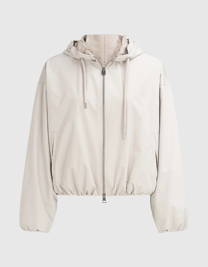 Oversize Cropped Jacke Balloon Hooded