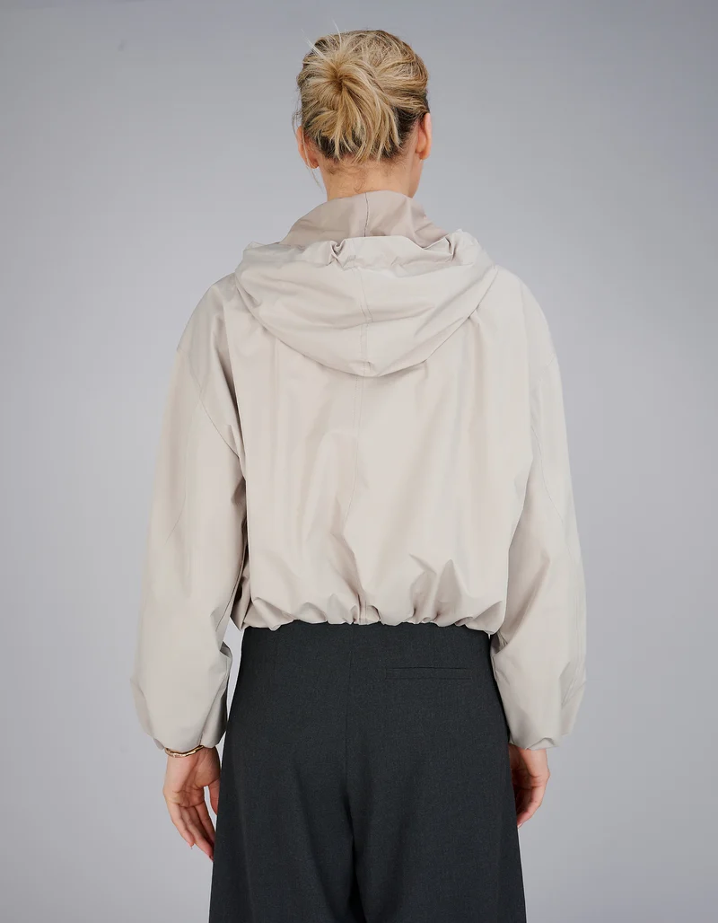 Oversize Cropped Jacke Balloon Hooded