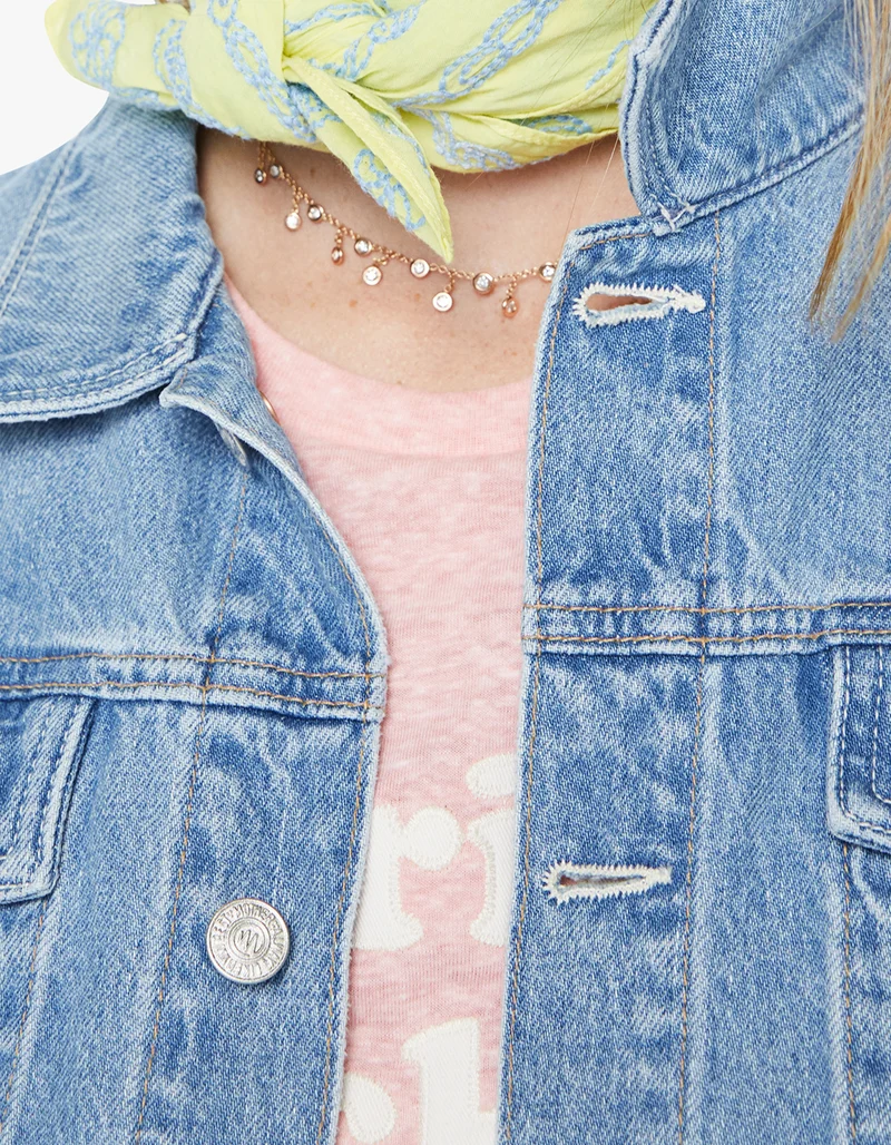 Jeansjacke The Bruiser mit Häkeldetails im Rückteil