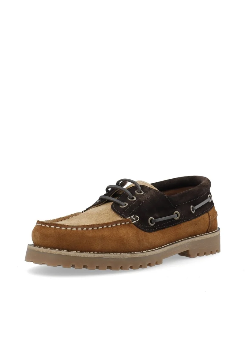 Bianco BIAGREG Boat Shoe Suede in der Farbe Brown Mix