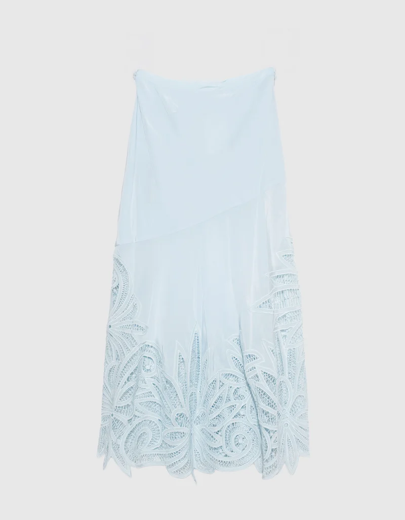 Seiden-Midi-Rock Oona Lace