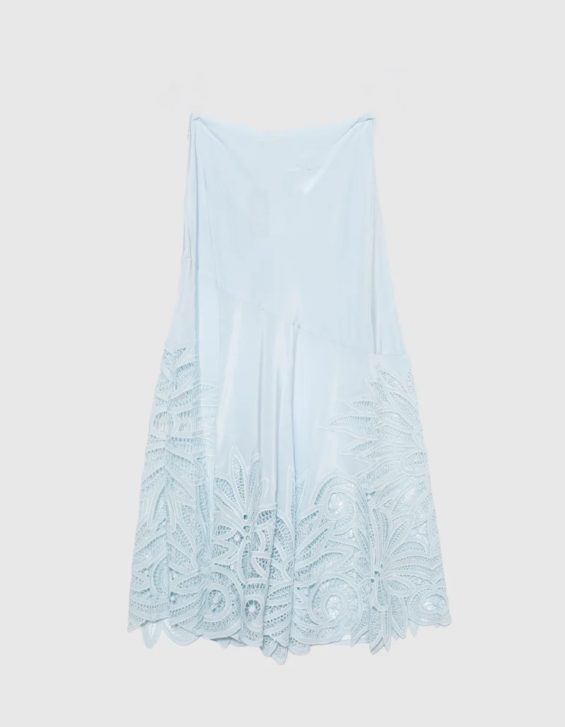 Seiden-Midi-Rock Oona Lace
