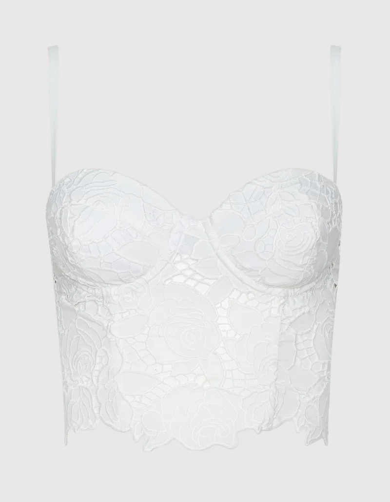 Baumwollspitzen-Bralette Sonya