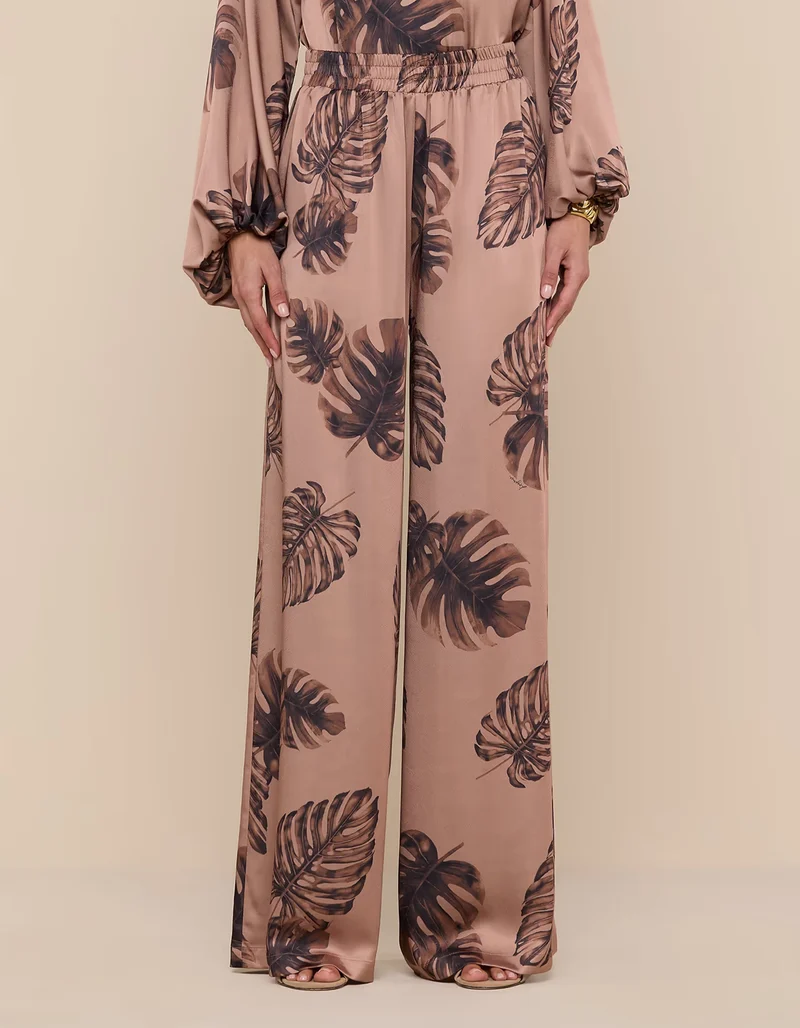 Bedruckte Wide-Leg Hose Lillian