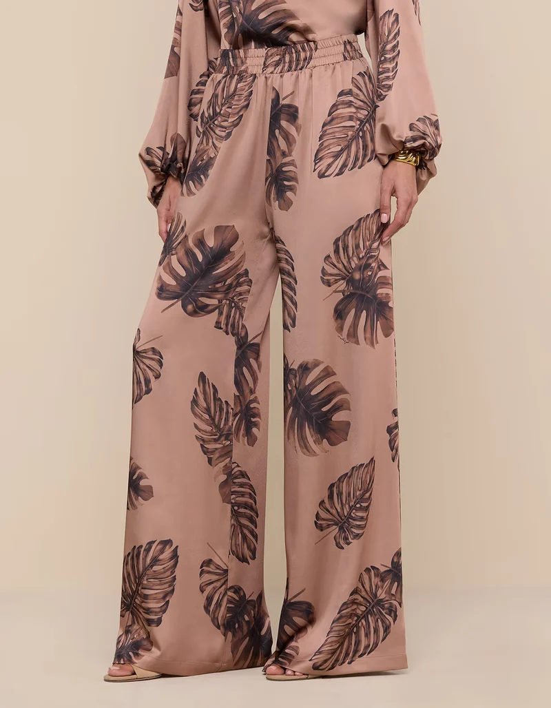 Bedruckte Wide-Leg Hose Lillian