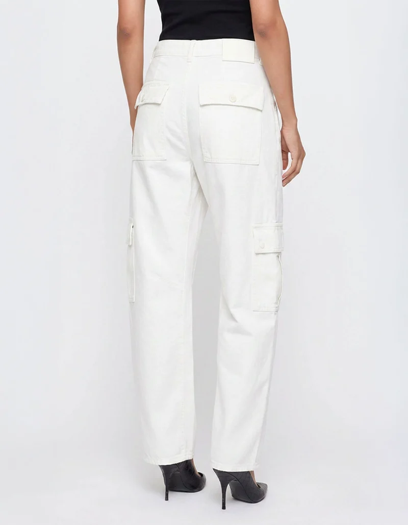 High-Rise Cargo-Jeans Barrel