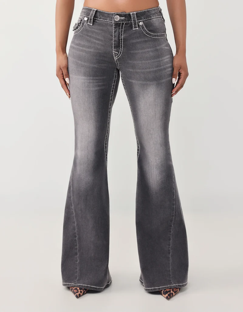 Flared-Leg Jeans Twisted mit Ziernähten