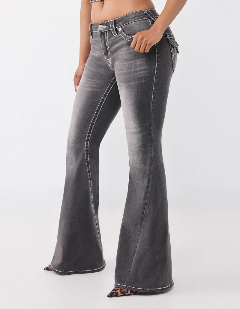 Flared-Leg Jeans Twisted mit Ziernähten