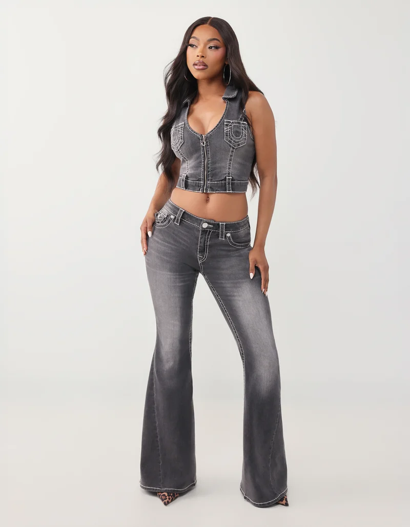 Flared-Leg Jeans Twisted mit Ziernähten
