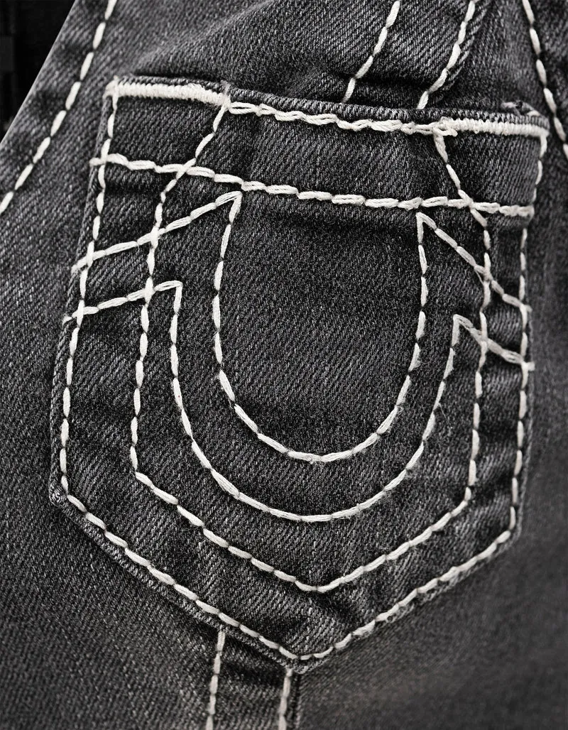 Jeans-Weste Zip Front mit Ziernähten