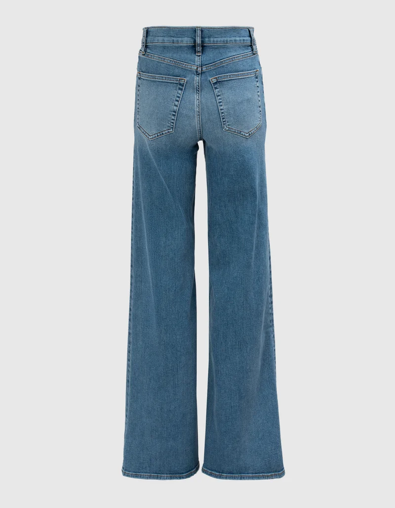High-Rise Wide-Leg Jeans Le Slim Palazzo Long