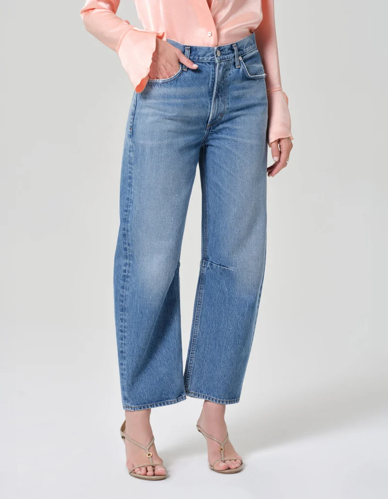 Relaxed High-Waist Barrel-Leg Jeans Miro