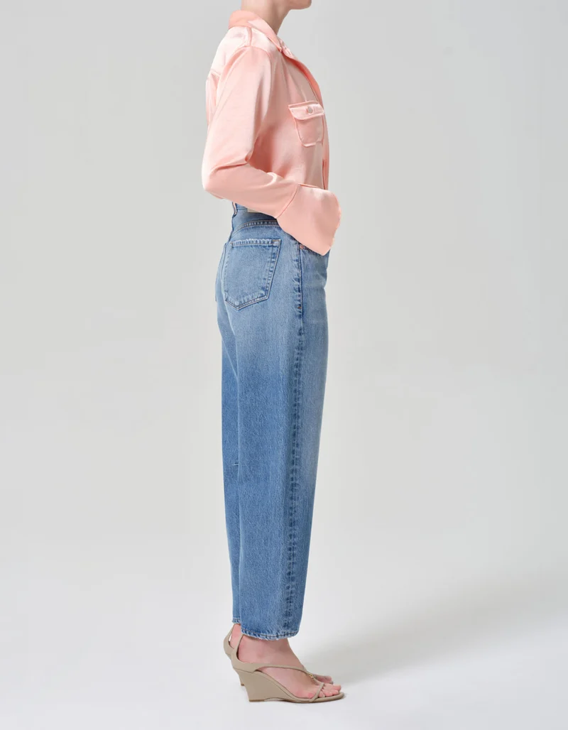 Relaxed High-Waist Barrel-Leg Jeans Miro