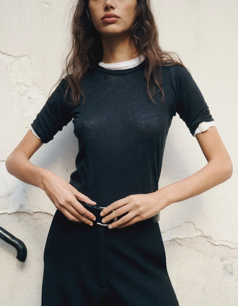 T-Shirt Victoria mit Rundhalsausschnitt