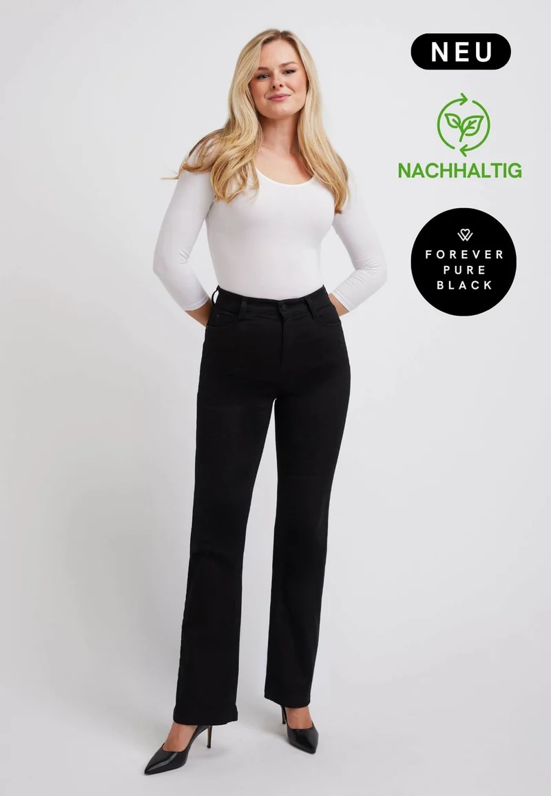 wonderjeans High Waist Bootcut Forever Pure Black