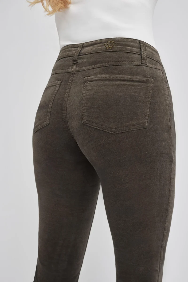 wonderjeans Bootcut Olive Velvet