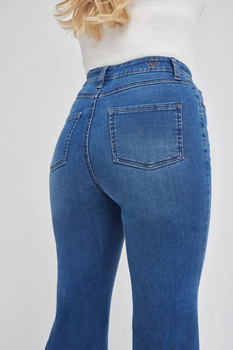 wonderjeans High Waist Straight Super Stone Blue