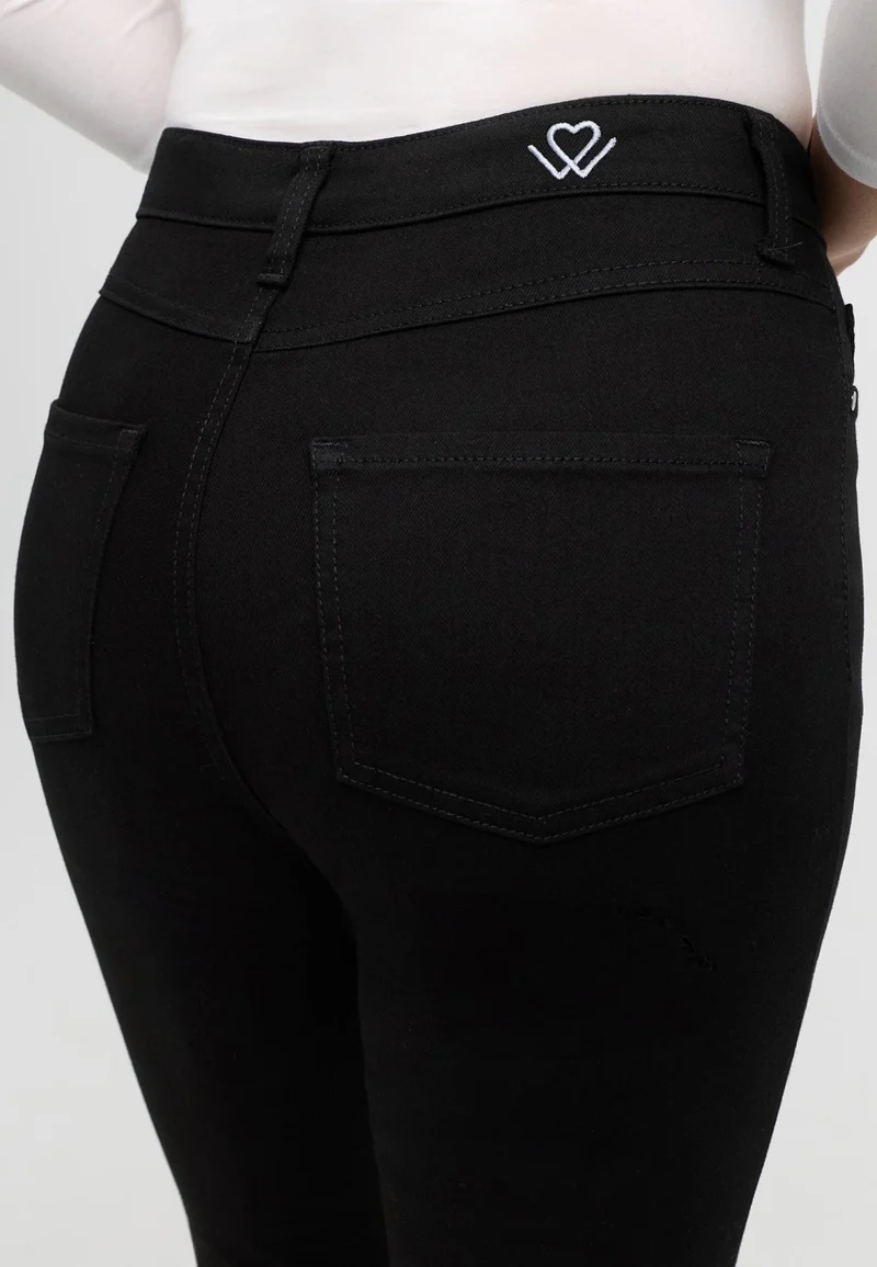 wonderjeans High Waist Straight Forever Pure Black