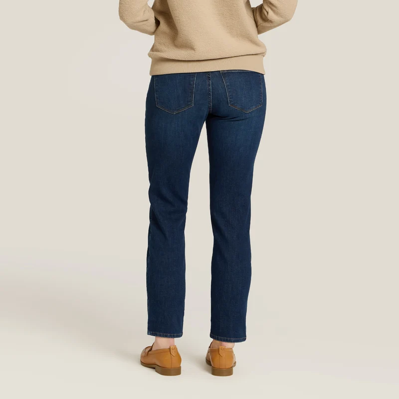 Logan Mid Rise Slim Straight Jeans