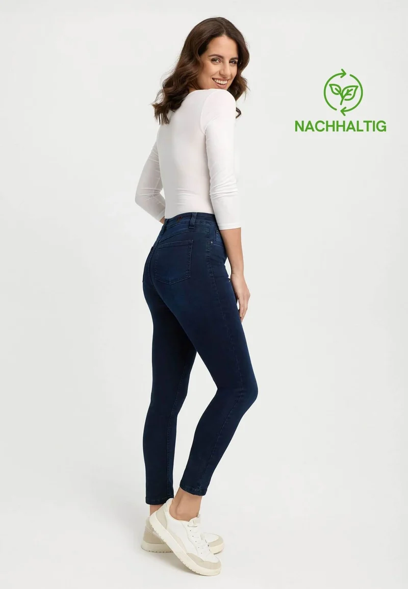 wonderjeans High Waist Blue Denim Super Wash