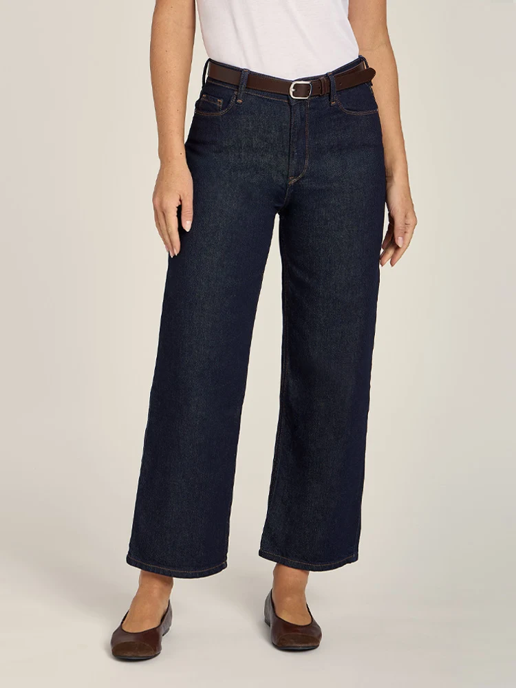 Gilmore High Rise Cropped Straight Leg Jeans