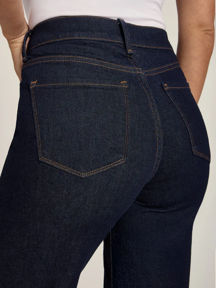 Gilmore High Rise Cropped Straight Leg Jeans