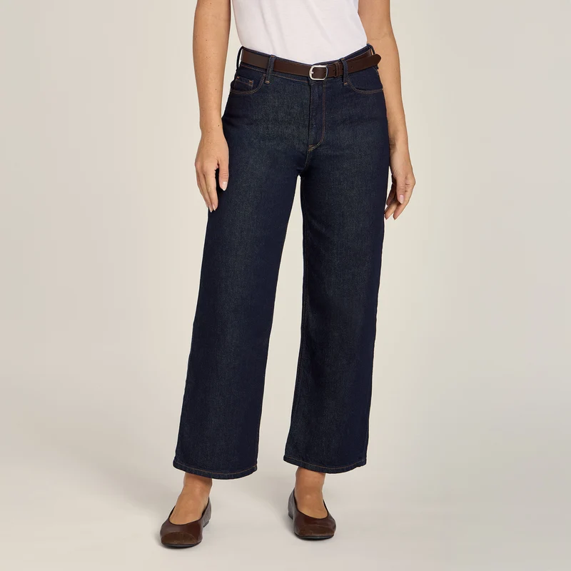 Gilmore High Rise Cropped Straight Leg Jeans