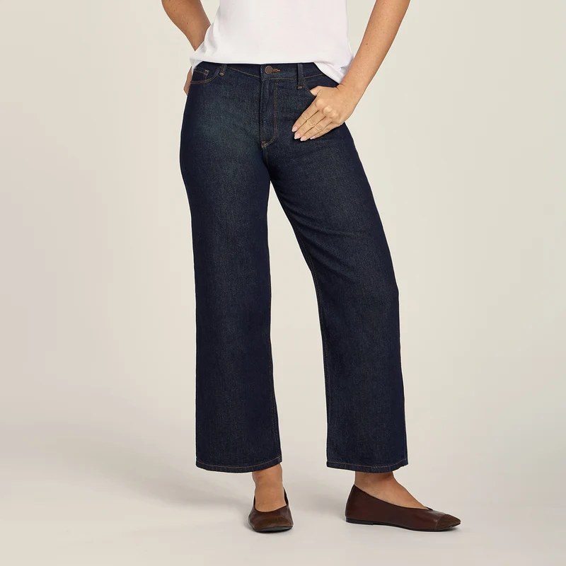 Gilmore High Rise Cropped Straight Leg Jeans