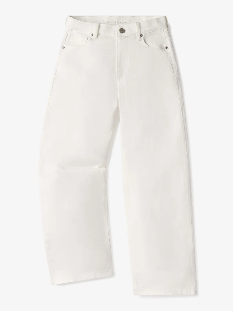 Mercer High Rise Cropped Straight Leg Jeans