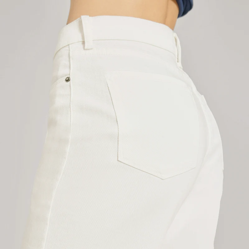 Mercer High Rise Cropped Straight Leg Jeans