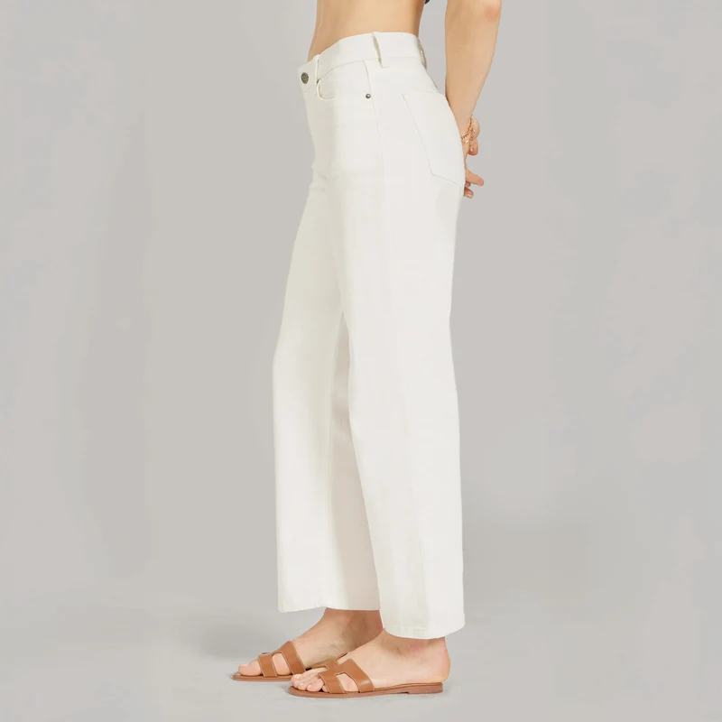 Mercer High Rise Cropped Straight Leg Jeans