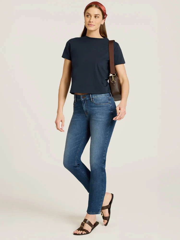 Slim Straight Ridge Jeans