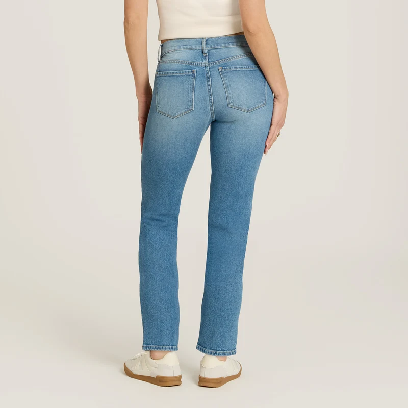 Ridge Mid Rise Slim Straight Jeans