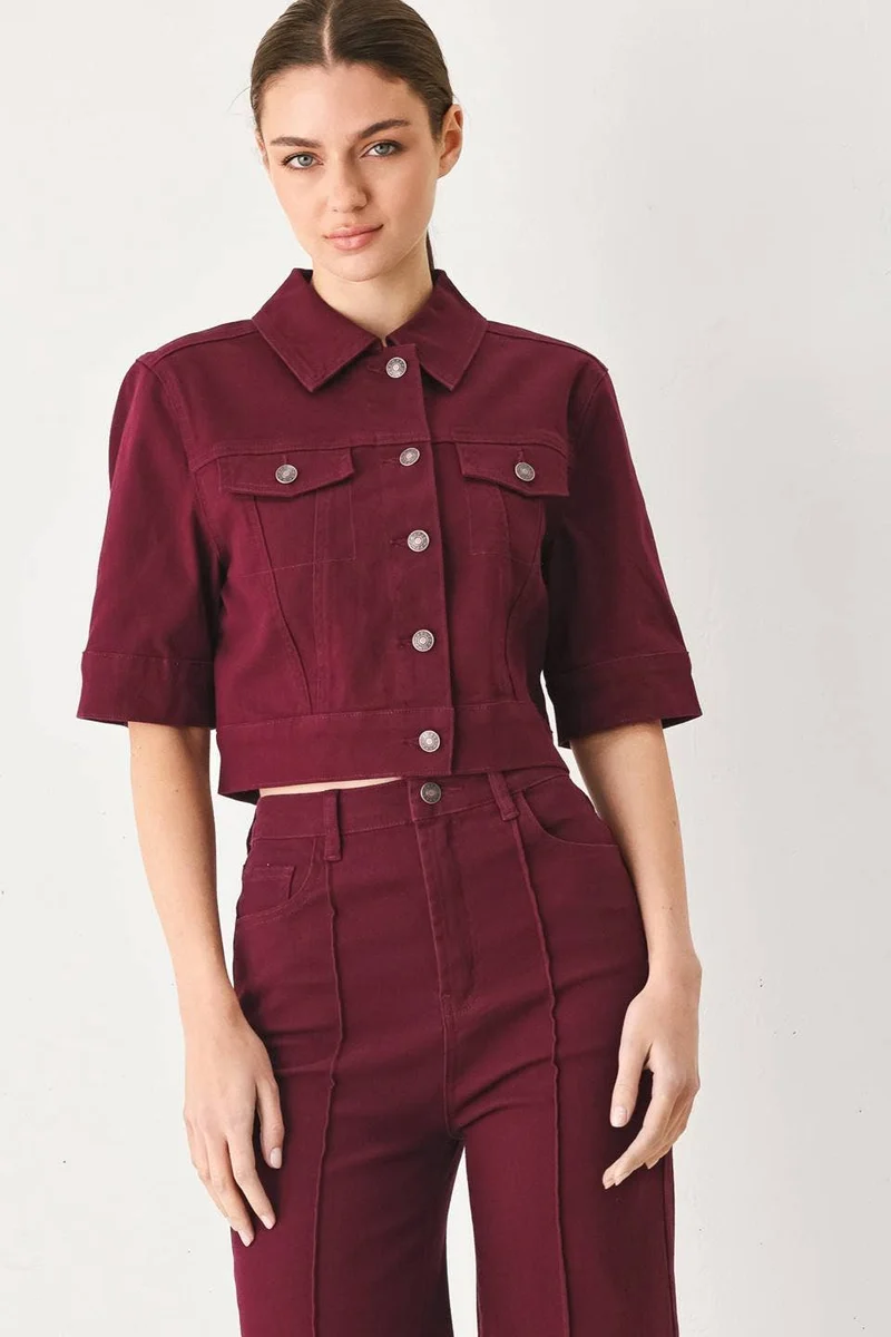 A washed twill jacket