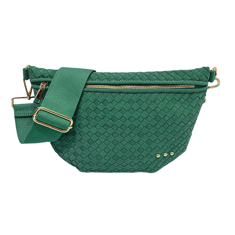 Suede Westlyn Woven Bum Bag: Suede Chocolate