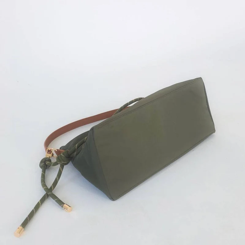 Nikki Nylon Slouchy Shoulder Bag: Navy