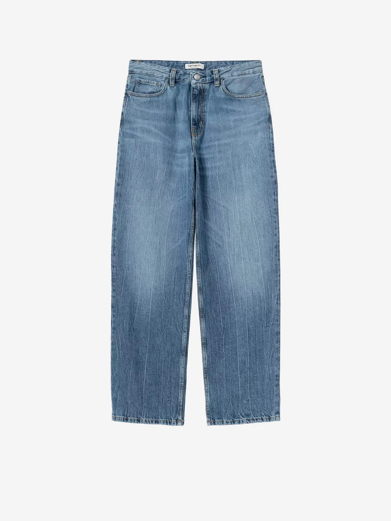 Pantaloni 'Lavine' in denim blu marble