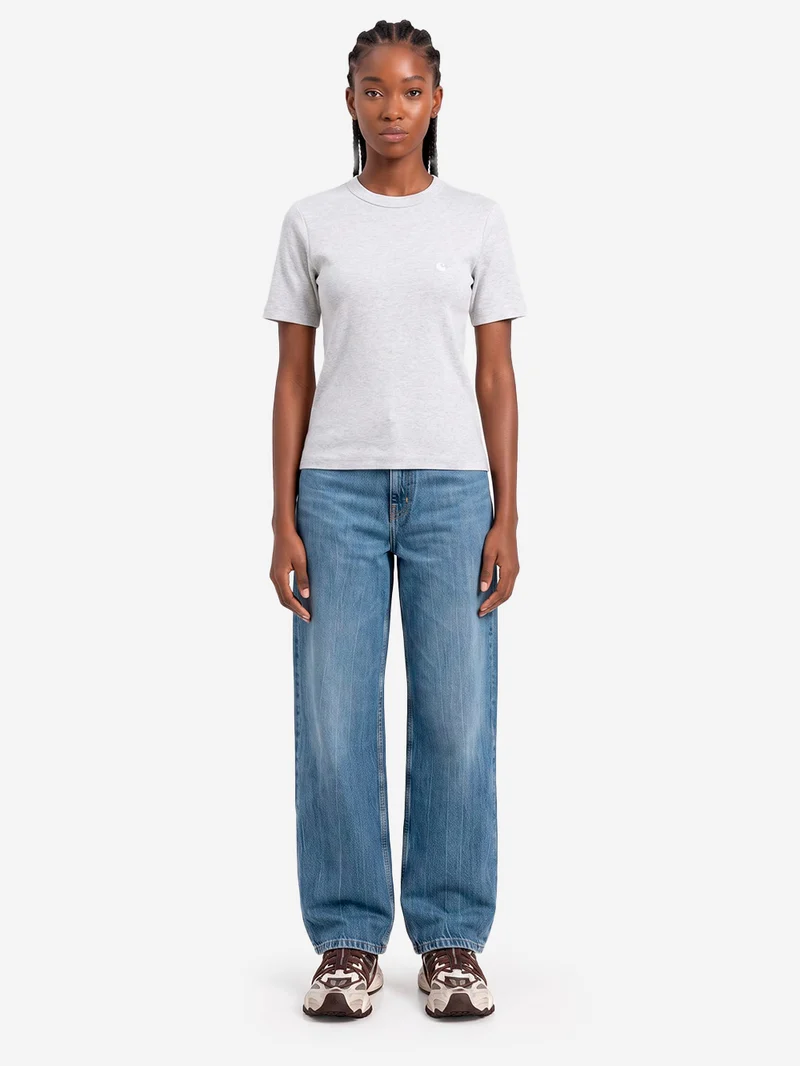 Pantaloni 'Lavine' in denim blu marble