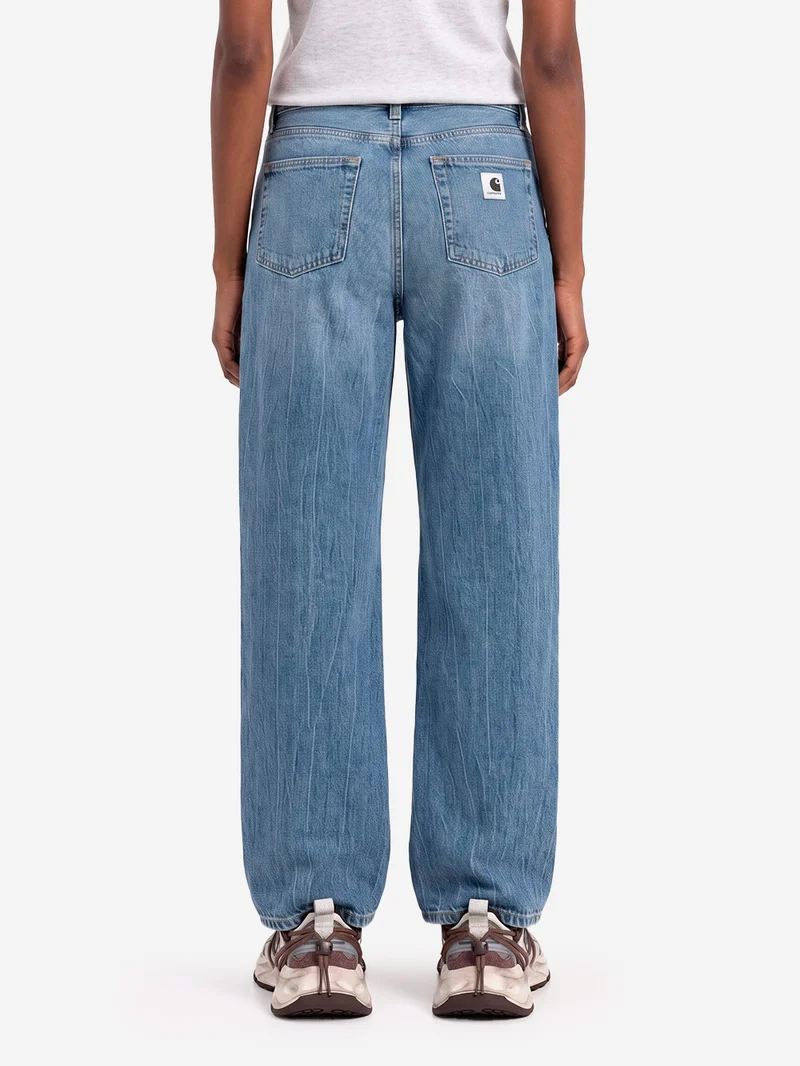 Pantaloni 'Lavine' in denim blu marble