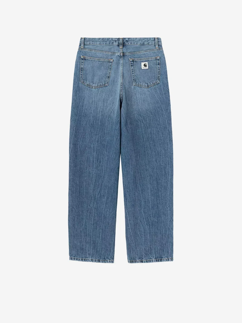 Pantaloni 'Lavine' in denim blu marble