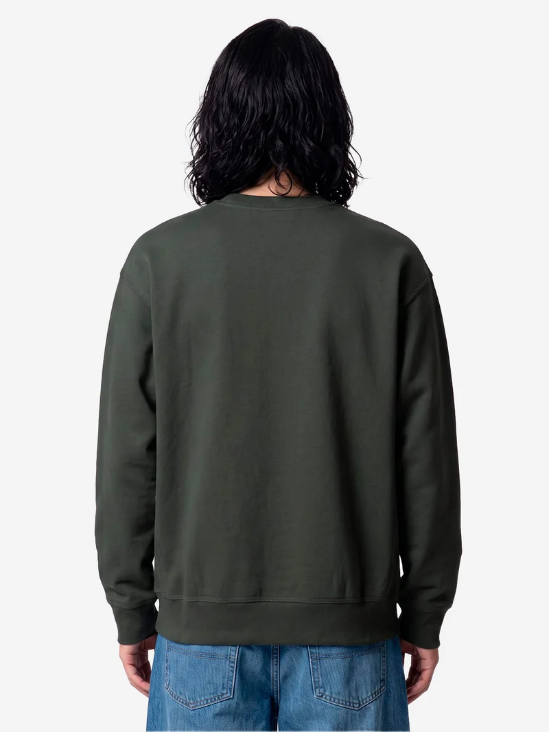 American Script felpa girocollo verde