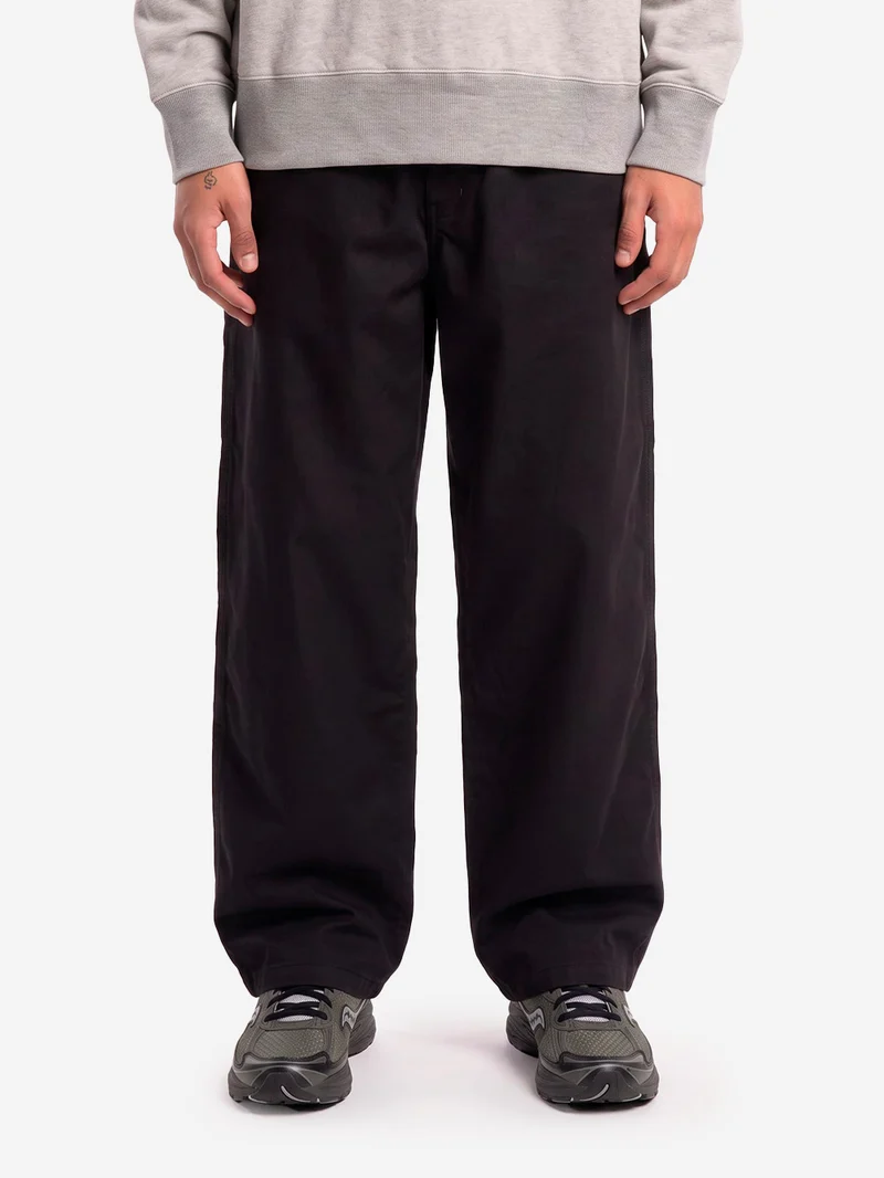 Pantaloni neri 'Painter' in cotone moleskin
