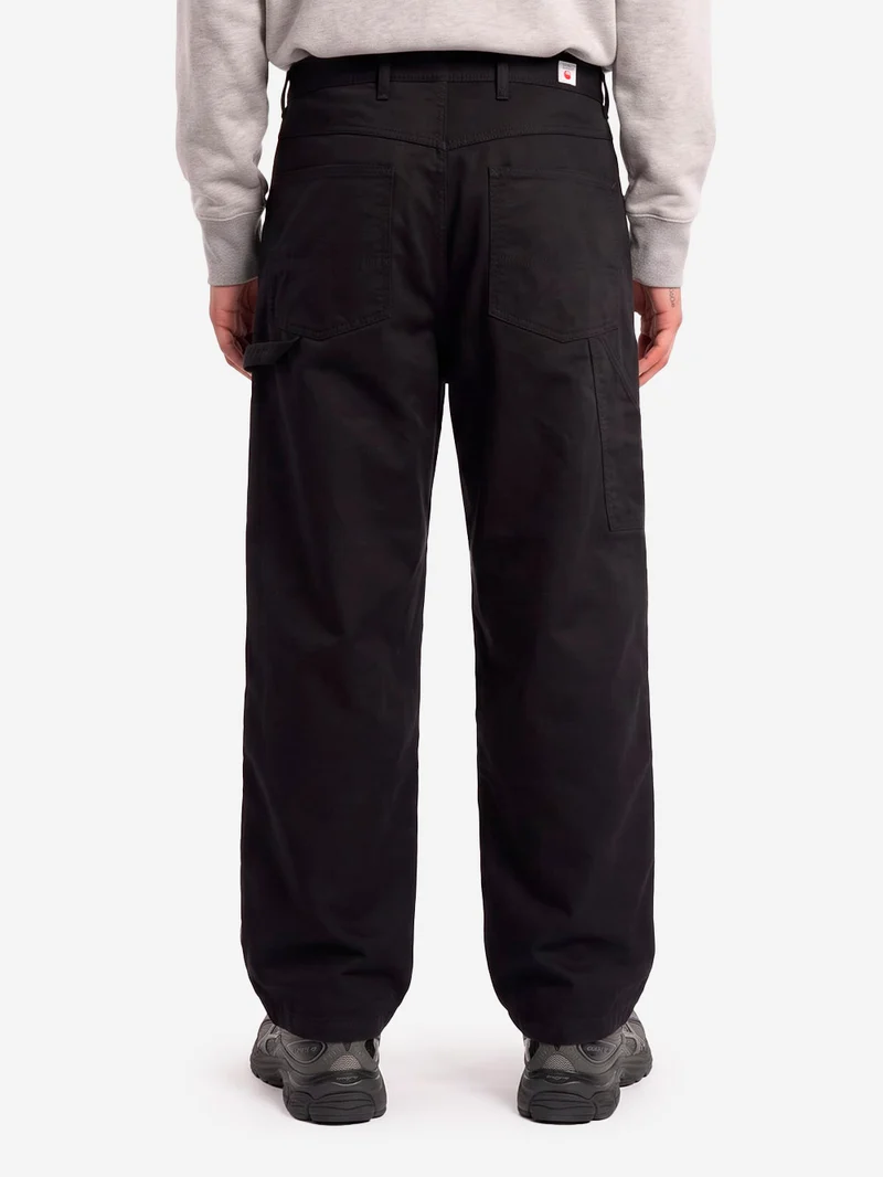 Pantaloni neri 'Painter' in cotone moleskin